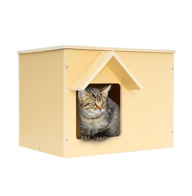 Hot Selling Outdoor Waterproof Feral Cat Shelter Wooden Stray Cat Condo Cat Houses