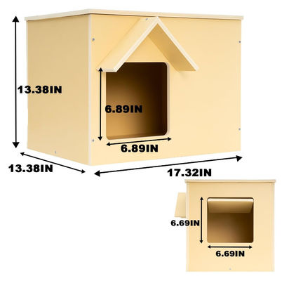 Hot Selling Outdoor Waterproof Feral Cat Shelter Wooden Stray Cat Condo Cat Houses