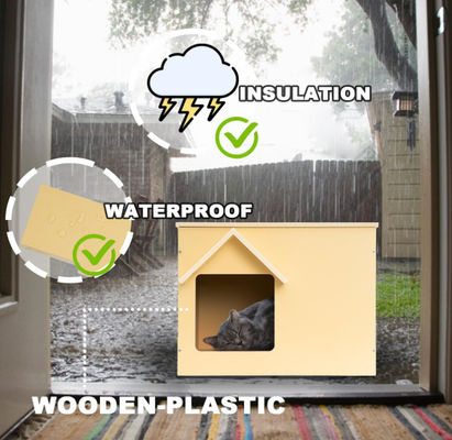 Hot Selling Outdoor Waterproof Feral Cat Shelter Wooden Stray Cat Condo Cat Houses