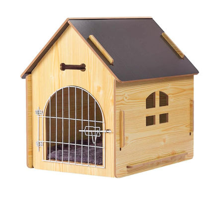 Hot Selling Indoor and Outdoor Breathable Dog Crate Wooden Pet House With Roof for Dogs