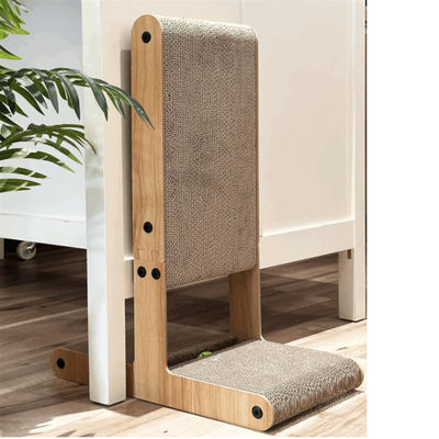 Wooden Double Sided Cat Scratch Furniture Indoor Wooden Cat Scratching Cardboard