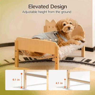 Wooden Small Cat Hammock Bed Indoor Cat Furniture Gift Pet Cat Bed Hammock