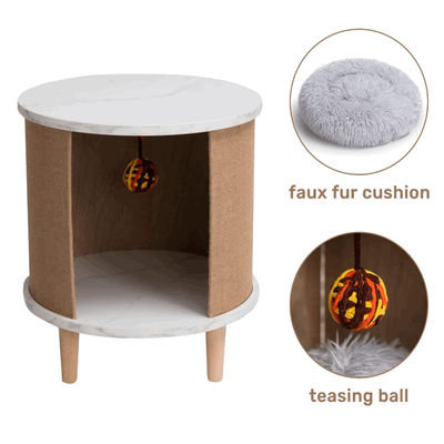 Modern Cat Furniture Small Wooden Cat House Indoor Nightstand Cat Furniture
