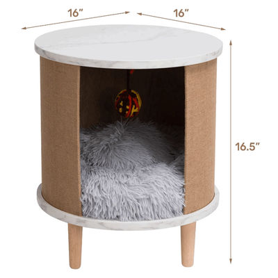Modern Cat Furniture Small Wooden Cat House Indoor Nightstand Cat Furniture