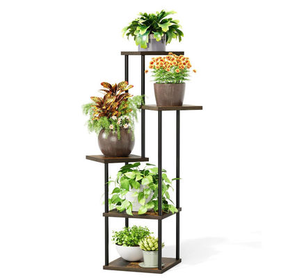 Hot Selling 5 Tiered Elegant Metal Flower Shelf Corner Plant Stand Perfect Boho Decor Plant Stand Outdoor