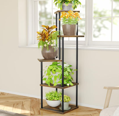 Hot Selling 5 Tiered Elegant Metal Flower Shelf Corner Plant Stand Perfect Boho Decor Plant Stand Outdoor