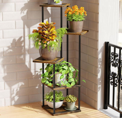 Hot Selling 5 Tiered Elegant Metal Flower Shelf Corner Plant Stand Perfect Boho Decor Plant Stand Outdoor