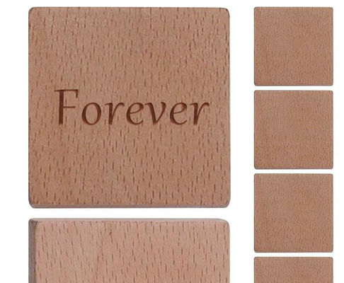 Best Selling Laser Engraving Blanks 12 Pcs Decorative Wooden Customize Refrigerator Magnets