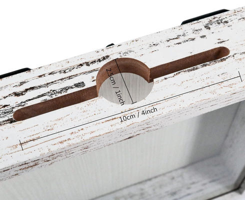 Best Selling Rustic White 8x8 Wood Display Case Shadow Box Frame Bulk Wholesale With Hd Glass