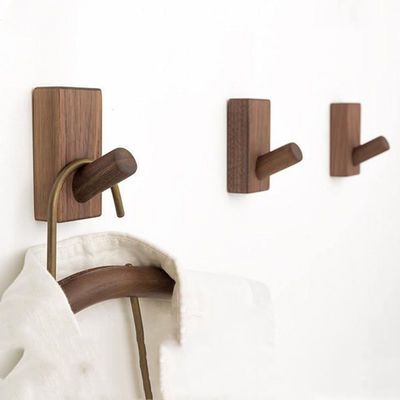 Best Selling Modern Wall Mount Handcrafted Durable Natural Ash Wood Wall Hook Hanging Clothes
