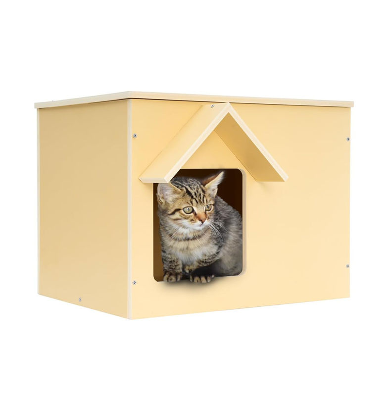 Hot Selling Outdoor Waterproof Feral Cat Shelter Wooden Stray Cat Condo Cat Houses