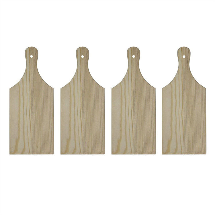 Cheap Wholesale Wood Trays Package of 4 Unfinished Wooden Mini Cutting Boards Decorating Crafting Tray